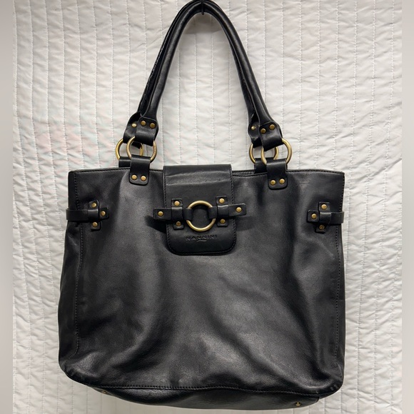 Nannini Smooth vintage genuine Leather Shoulder Bag - Picture 1 of 11